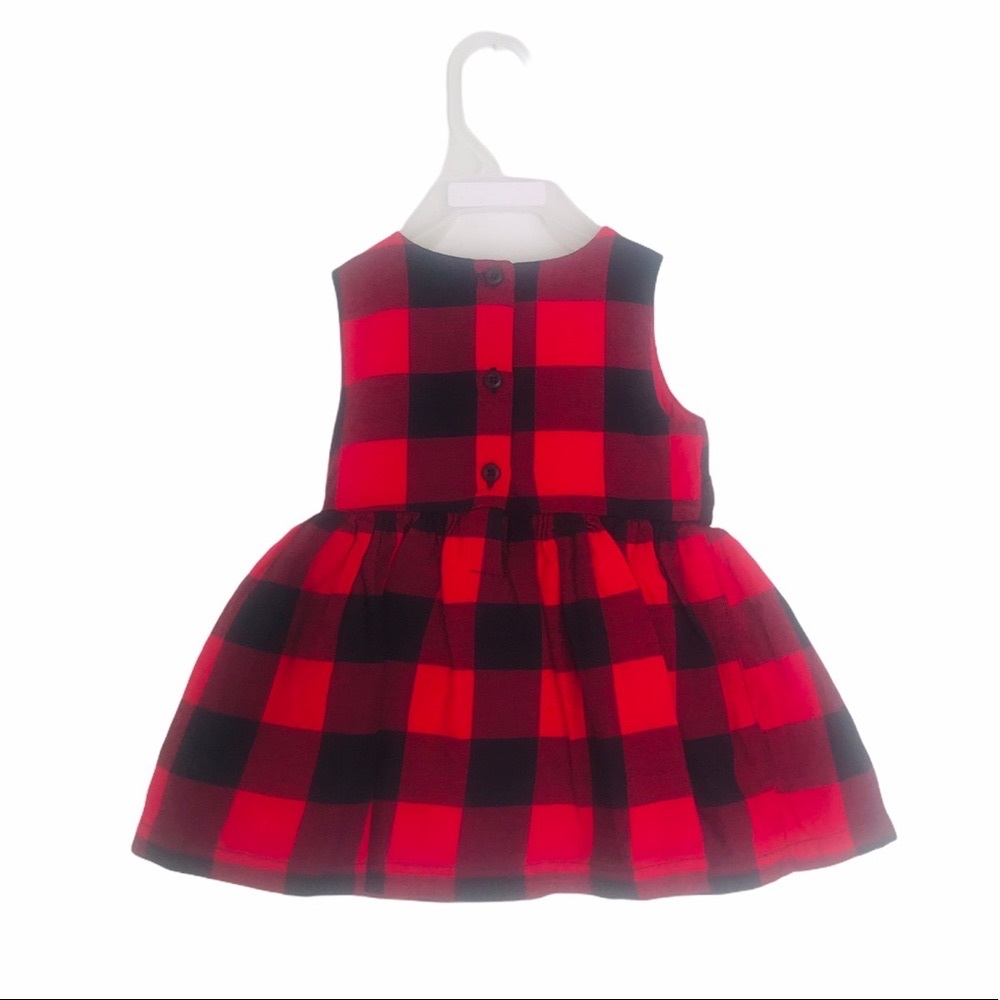 CHILDREN’S PLACE | Red & Black Flannel Dress NWT - Picture 2 of 4